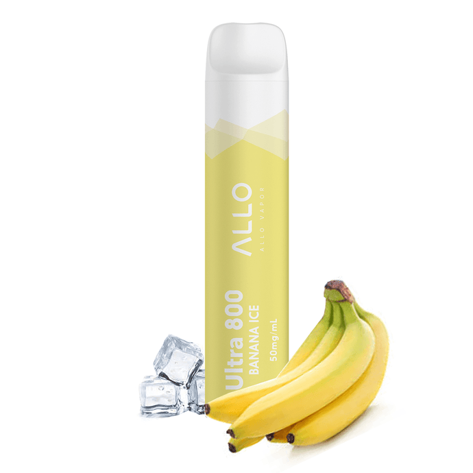 ALLO Ultra 800 Disposable Vape: Banana Ice - PodVapes EU