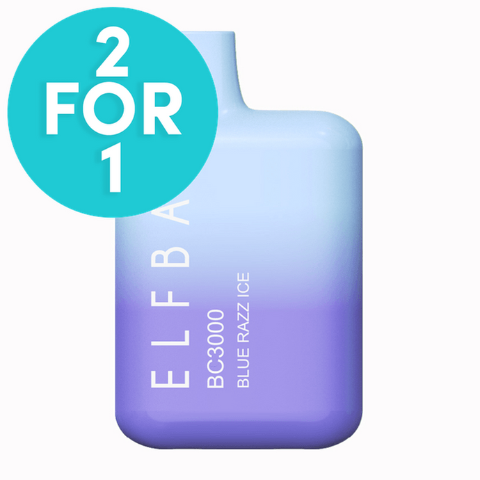 ELFBAR BC3000 Disposable Vape: Blue Razz Ice-PodVapes