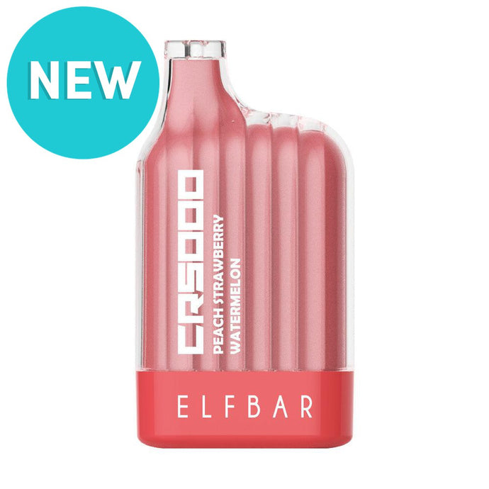 ELFBAR CR5000 Disposable Vape: Peach Strawberry Watermelon