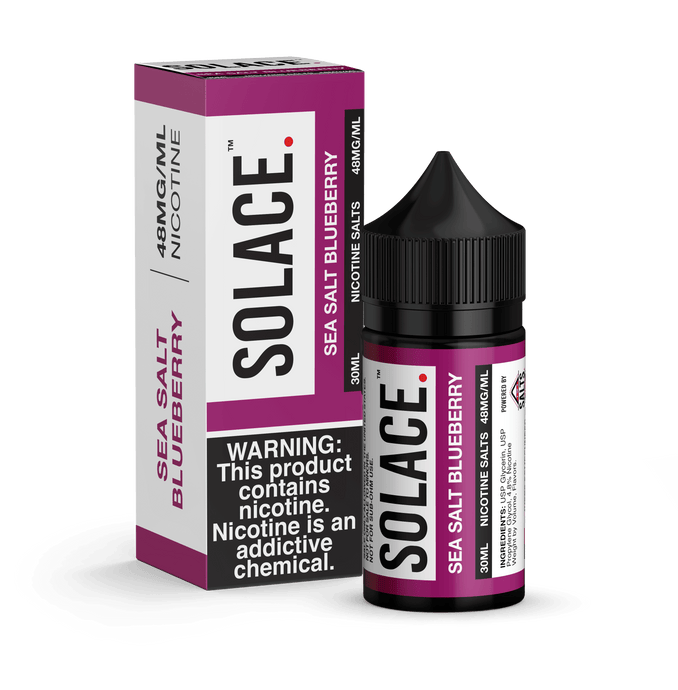 Solace Vape Juice - Sea Salt Blueberry-PodVapes™ Australia