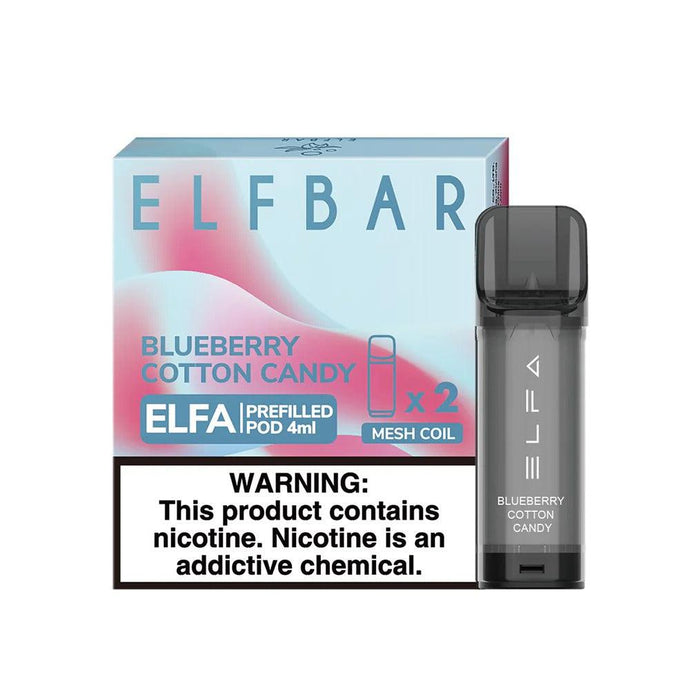 ELFBAR ELFA 1500 Vape Pod: Blueberry Cotton Candy